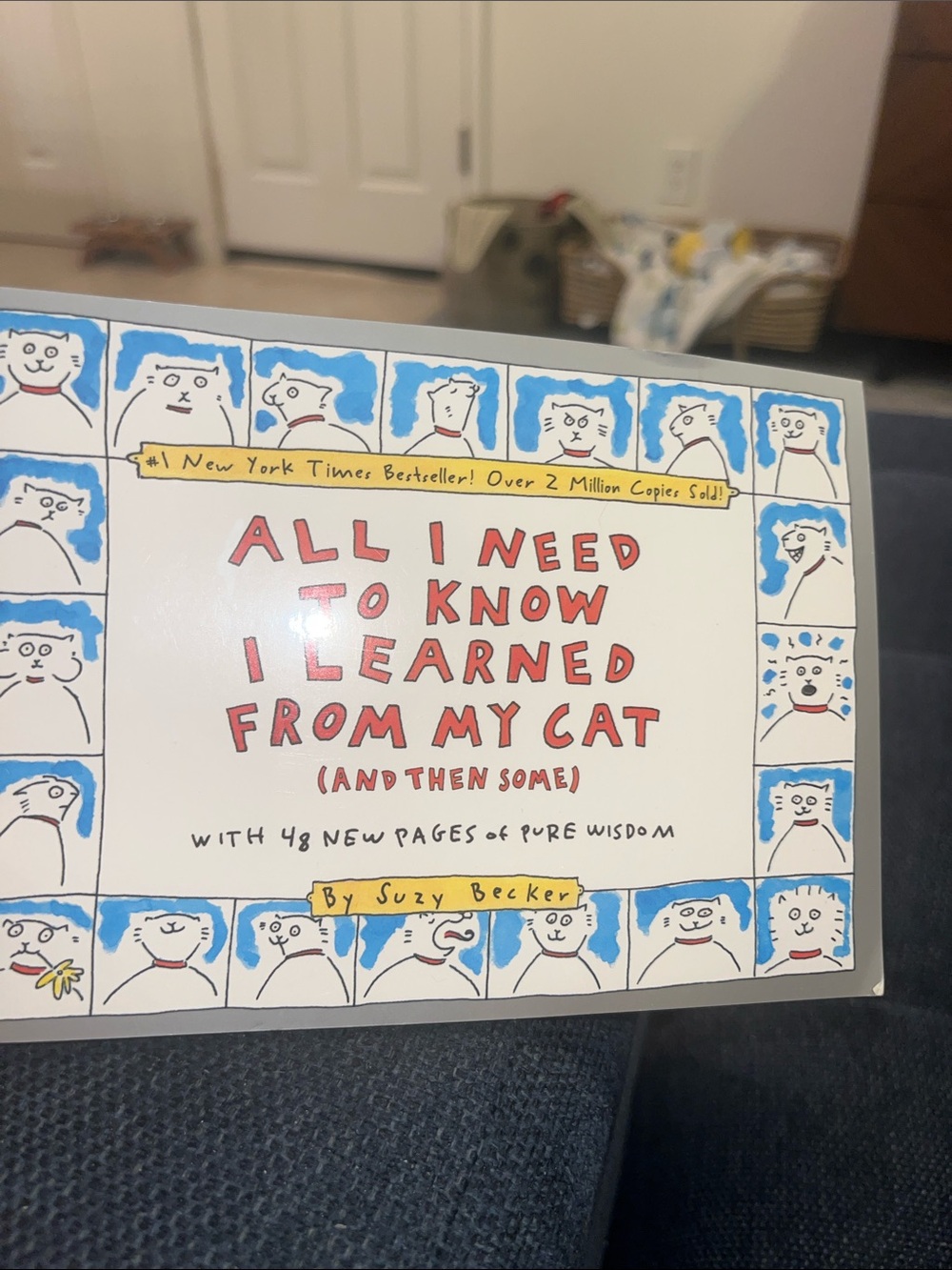 - All I Need to Know I Learned From My Cat (White & Blue)